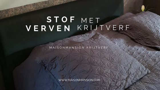 Zakje grillen Kloppen Stoffen bedboard verven met krijtverf van Maisonmansion – Maison Mansion